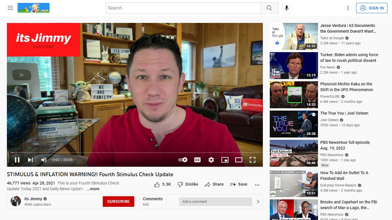 STIMULUS & INFLATION WARNING!! Fourth Stimulus Check Update - YouTube