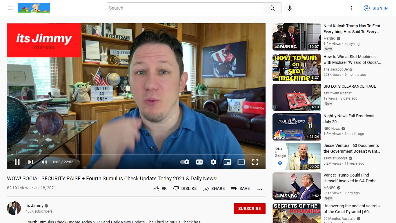 WOW! SOCIAL SECURITY RAISE + Fourth Stimulus Check Update ... - YouTube